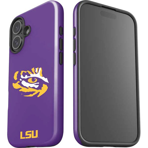 LSU Tiger Eye Logo iPhone 16 Plus Impact Case
